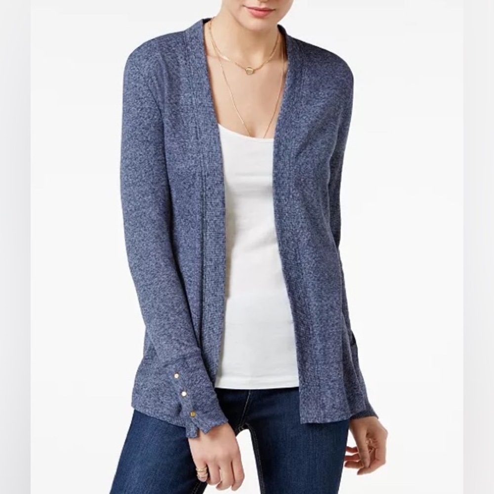 Michael Kors Heathered Blue Cardigan